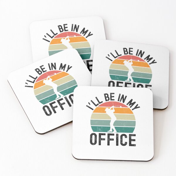 Item preview, I'll be in my office funny golf retro designed and sold by snowry.
