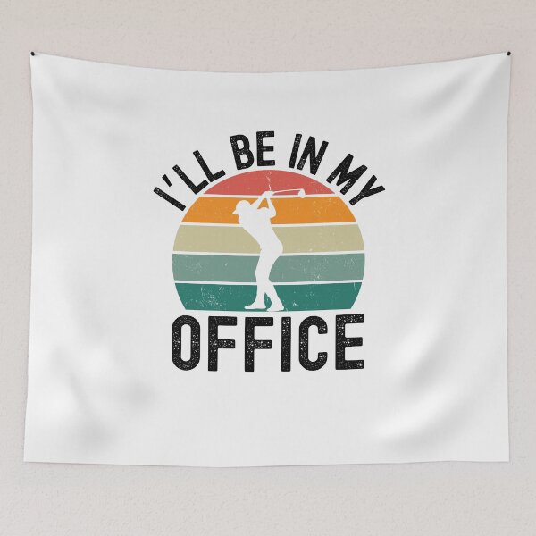 Item preview, I'll be in my office funny golf retro designed and sold by snowry.