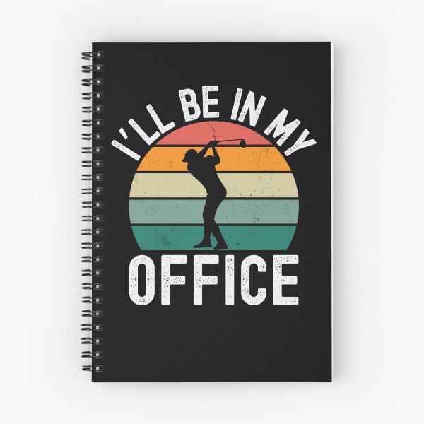 Item preview, I'll be in my office funny golfer humor retro designed and sold by snowry.