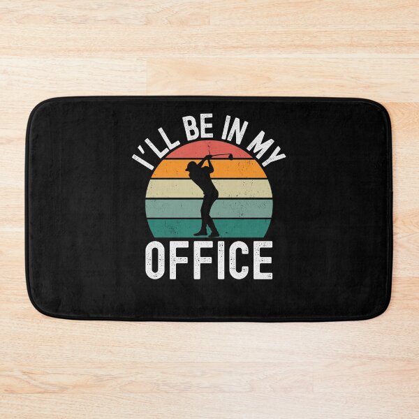 Item preview, I'll be in my office funny golfer humor retro designed and sold by snowry.
