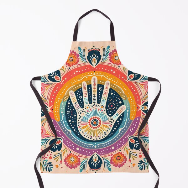 Item preview, Mystical Rainbow Hand: Scandinavian Folk Art Palmistry by heidiannemorris © designed and sold by FOLK ART FUSION by heidiannemorris.