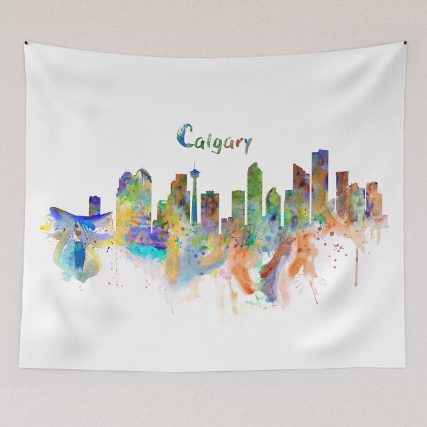 Item preview, Calgary Splash – Bold Skyline Colors designed and sold by caracatita75.