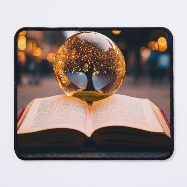 Item preview, Crystal ball and book designed and sold by Megaera8.
