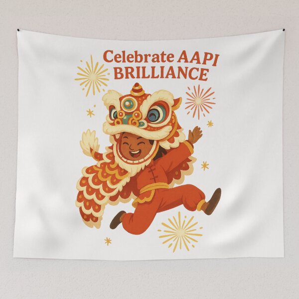 Item preview, Celebrate AAPI Brilliance Lion Dance Chinese New Year Kids designed and sold by Places On Earth.