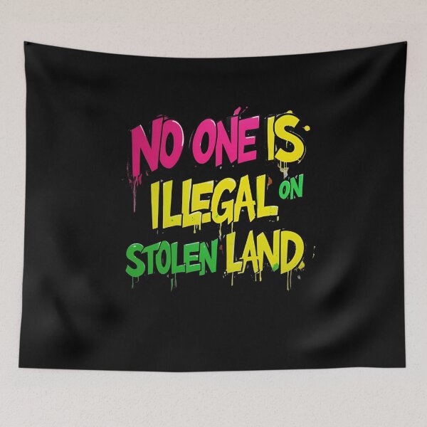 Item preview, No One Is Illegal Graffiti Art designed and sold by ChicTrendz.