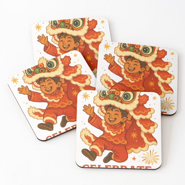 Item preview, Celebrate AAPI Brilliance Joyful Lion Dance Festive Kid designed and sold by Places On Earth.