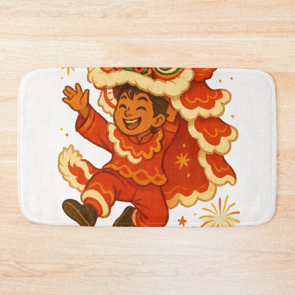 Item preview, Celebrate AAPI Brilliance Joyful Lion Dance Festive Kid designed and sold by Places On Earth.