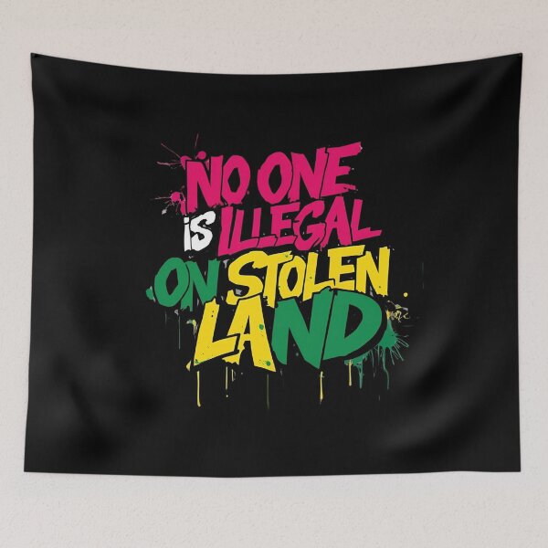 Item preview, No One Is Illegal Graffiti designed and sold by ChicTrendz.