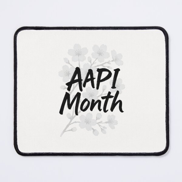 Item preview, AAPI Month Cherry Blossom Calligraphy Black White Art designed and sold by Places On Earth.