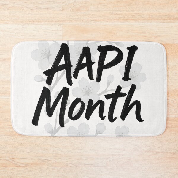 Item preview, AAPI Month Cherry Blossom Calligraphy Black White Art designed and sold by Places On Earth.