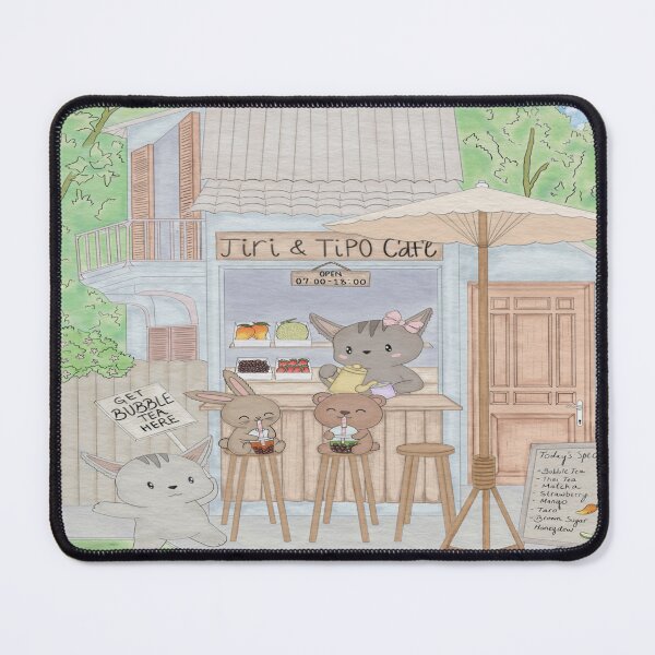 Item preview, Sunny Day at Bubble Tea Cafe- Boba Time at Jiri & Tipo Cafe designed and sold by Jiratipio.