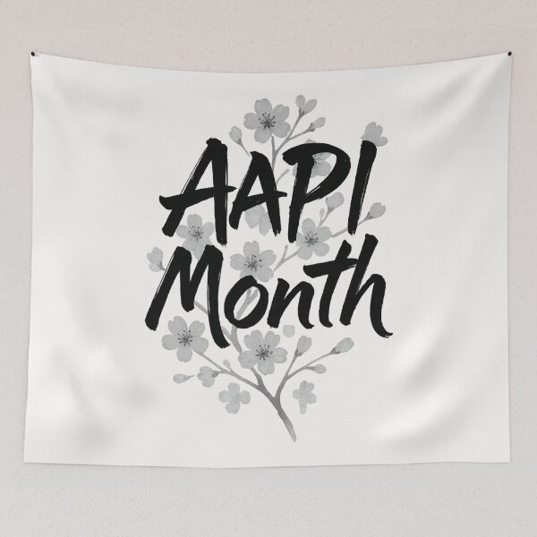 Item preview, AAPI Month Sakura Blossoms East Asian Brush Ink Tradition designed and sold by Places On Earth.