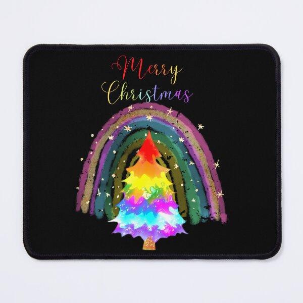 Item preview, Queer LGBT Rainbow Merry Christmas designed and sold by Infuriating.