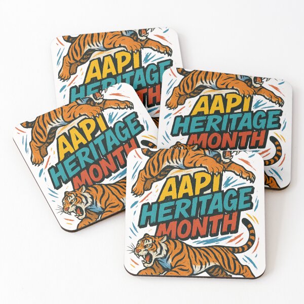 Item preview, AAPI Heritage Month Twin Tigers Asian Strength and Power designed and sold by Places On Earth.
