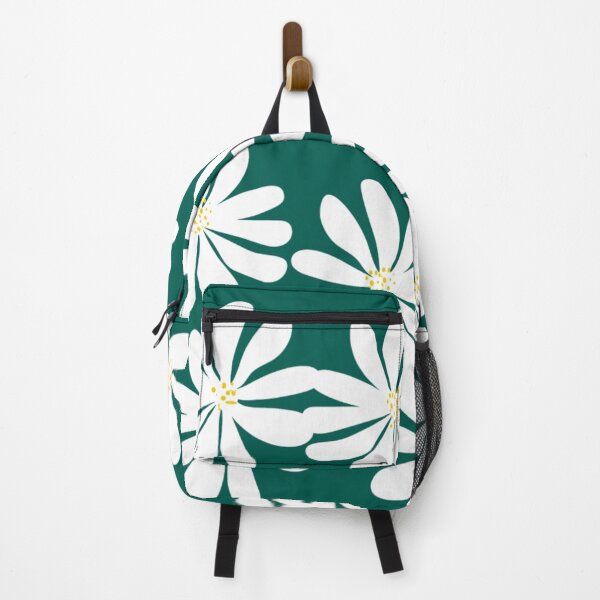 Item preview, A vibrant design featuring white daisies on a green background designed and sold by Nature Nblossom.
