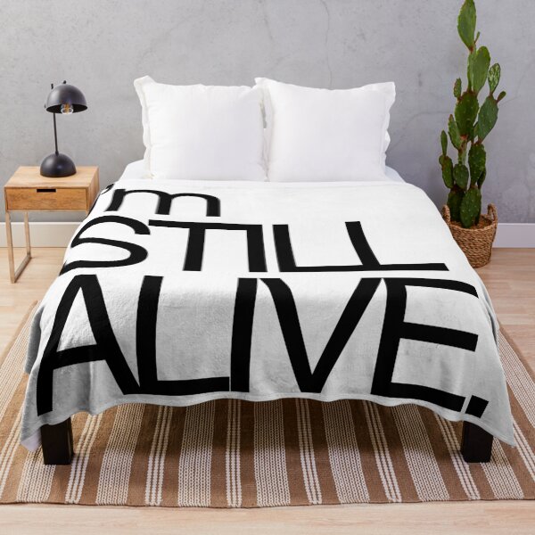 Item preview, The I'm Still Alive Sticker Tshirt designed and sold by Starving Artist.