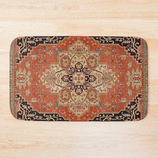 Item preview, Vintage Heriz Medallion Rug Pattern | Boho Persian Geometric Tapestry designed and sold by wildtribe.