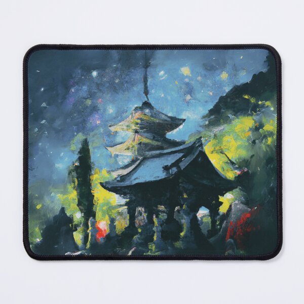 Item preview, The Starry Night of japanese temples (Payne's gray) designed and sold by MerryCrown.