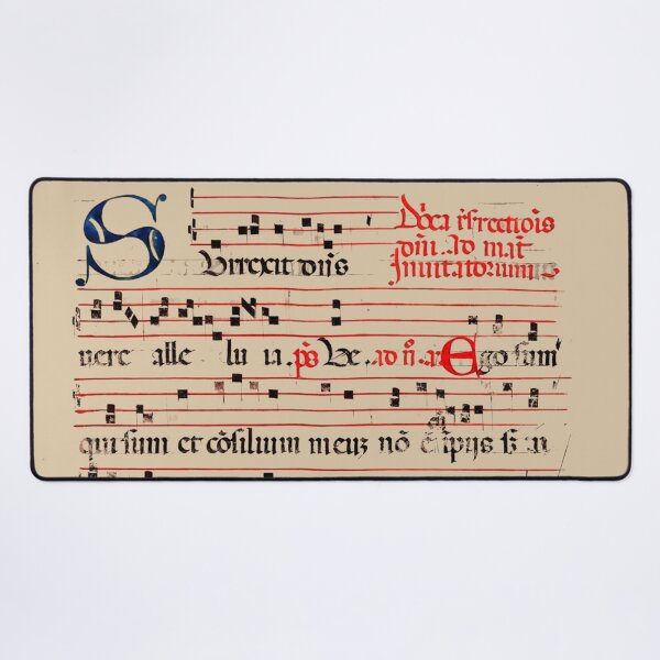 Item preview, Gregorian Chant Medieval Manuscript No. 1 designed and sold by Pixelchicken.