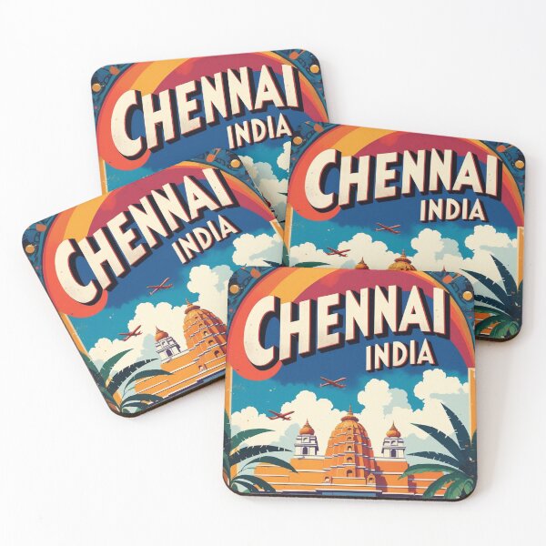 Item preview, Chennai India Vintage Travel Tourism  designed and sold by TravelersGems.