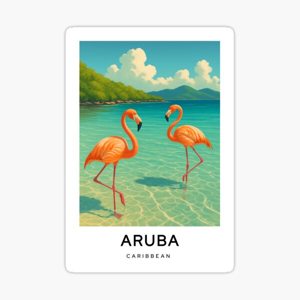 Item preview, Aruba Caribbean Digital Art Travel Poster designed and sold by TravelMarvel.