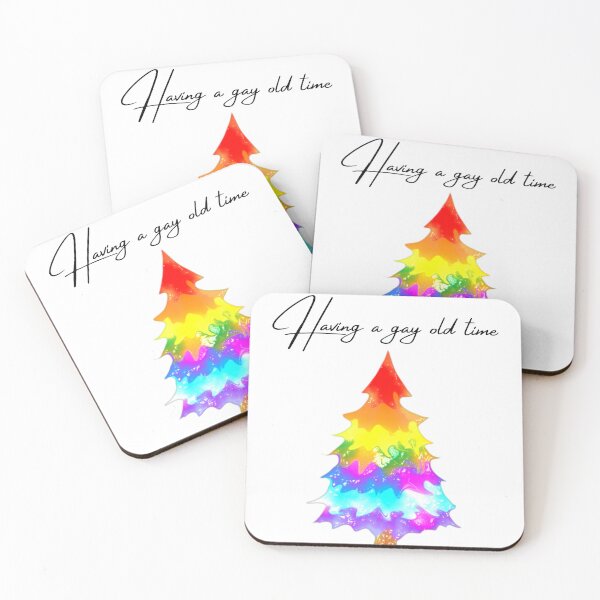 Item preview, Having a gay old time. Rainbow Christmas tree. designed and sold by Infuriating.