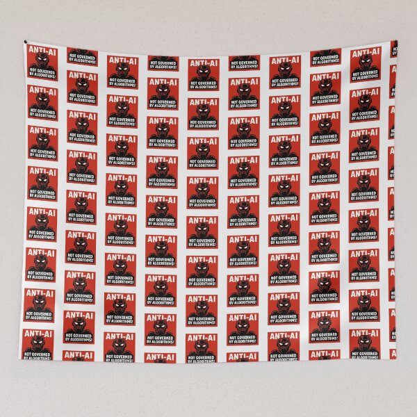 Item preview, Anti-AI Overlords - Not Governed by Algorithms! designed and sold by ZibiArt.