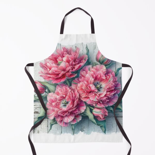 Item preview, Pink Tulips Watercolour Design with Crackle glaze artwrok designed and sold by OByD.
