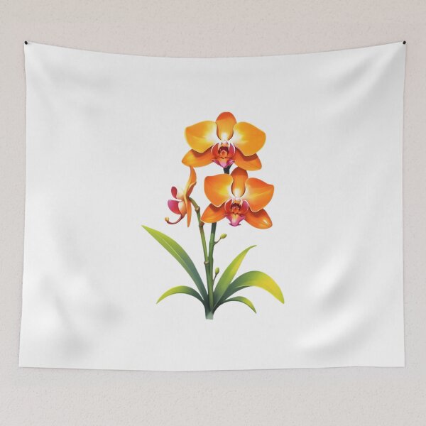 Item preview, Orange Dendrobium orchids designed and sold by HOMETOWN86.