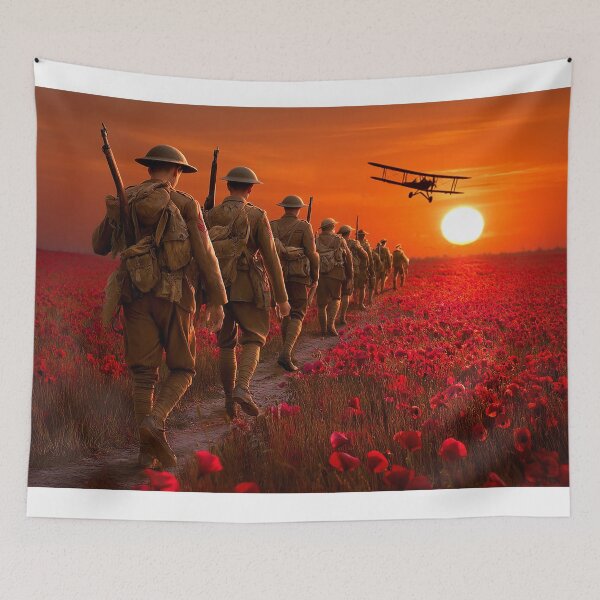 Item preview, Remembrance Day Poppy Field designed and sold by Skyframe Aviation.