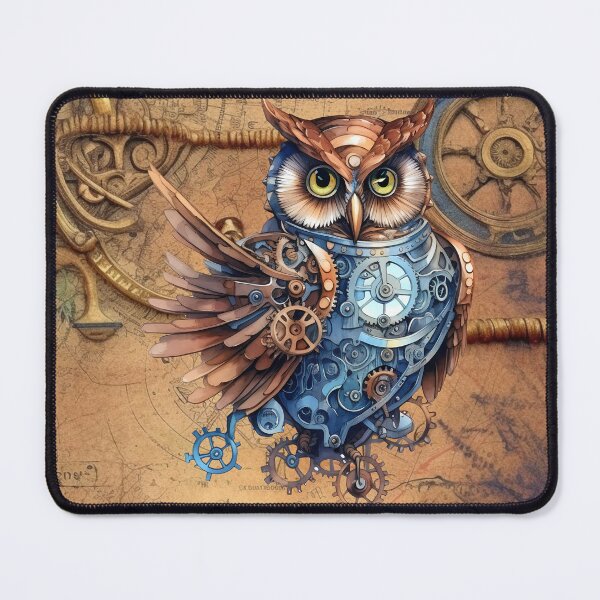 Item preview, Mechanical Steampunk Woodland Owl designed and sold by Pixelchicken.