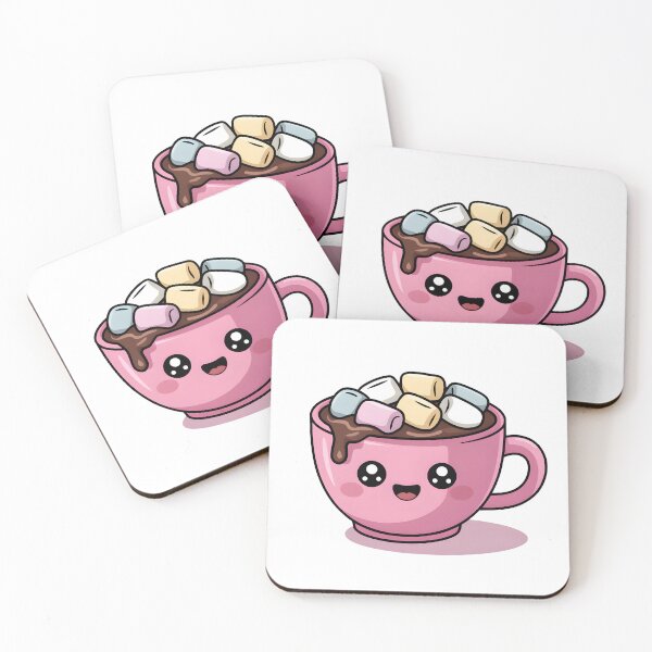 Aperçu de l'œuvre Tasse de chocolat chaud Kawaii – Moment doux et chaleureux créée et vendue par Fragy72.