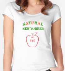 Natural New Yorker Women's Fitted Scoop T-Shirt
