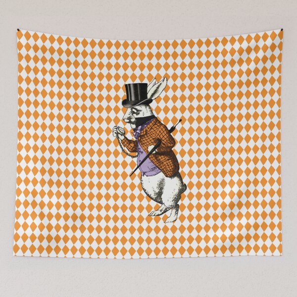 Item preview, Halloween Wonderland White Rabbit Top Hat Pocket Watch designed and sold by Pixelchicken.