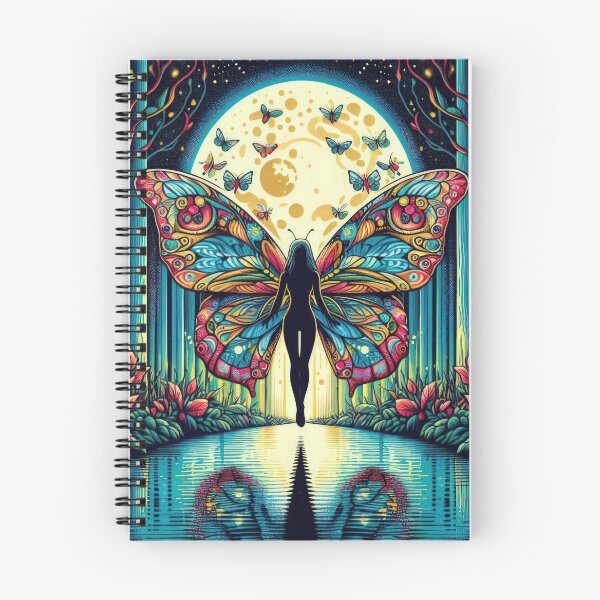 Item preview,  Spring fantasy landscape with a woman butterfly and full moon,Bloom Boom,Spring,floral designed and sold by Expressions-Sel.