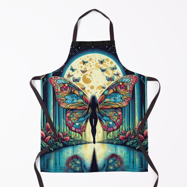 Item preview,  Spring fantasy landscape with a woman butterfly and full moon,Bloom Boom,Spring,floral designed and sold by Expressions-Sel.