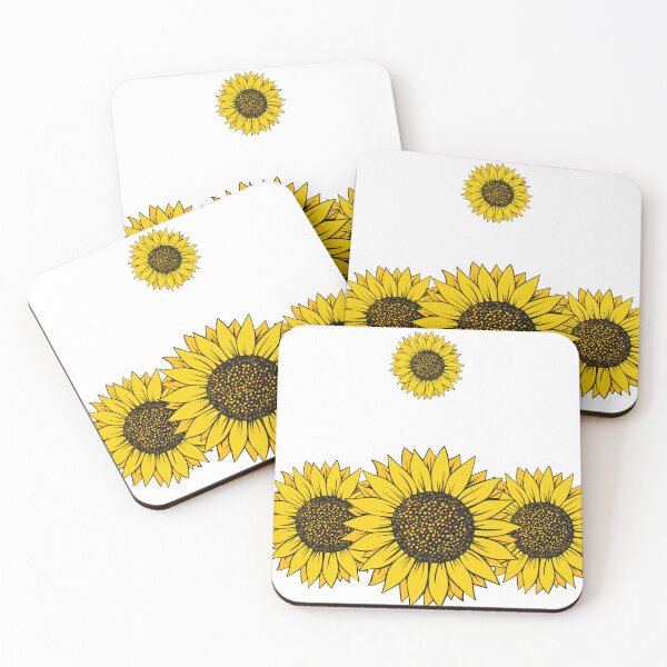 Item preview, Sunflowers set - 6 pieces designed and sold by EmeraldeaArt.