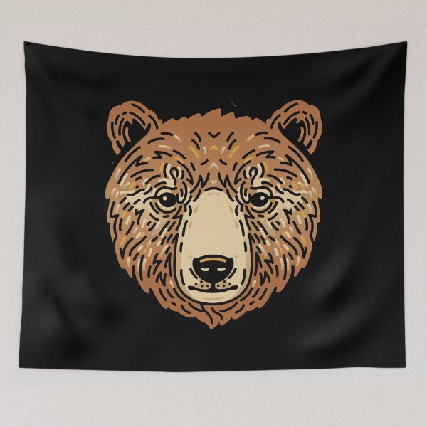 Item preview, Minimalist Bear in Shades of Brown Halloween Autumn designed and sold by Pixelchicken.