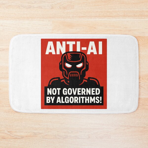 Item preview, Anti-AI Overlords - Not Governed by Algorithms! designed and sold by ZibiArt.
