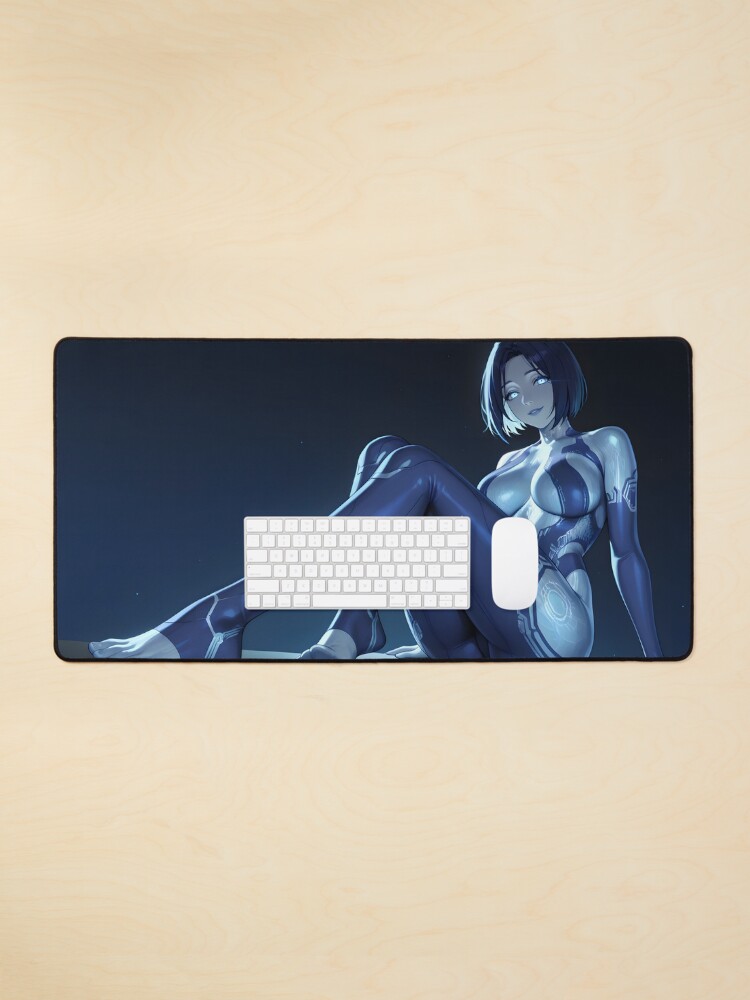 Aperçu 1 sur 5. Tapis de souris avec l'œuvre Cortana créée et vendue par QuixalArts.