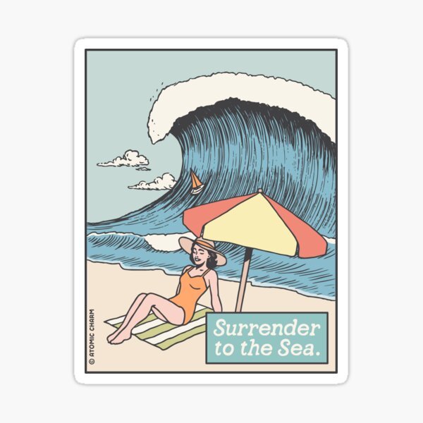 Surrender to the Sea - Color Sticker