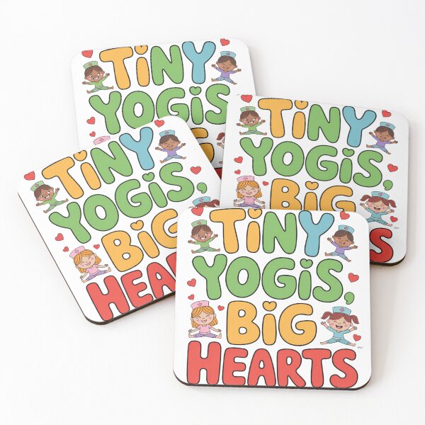 Item preview, Tiny Yogis Big Hearts – Pediatric Nurse Kids Yoga Design with Cute Meditating Children designed and sold by Giuggimade.