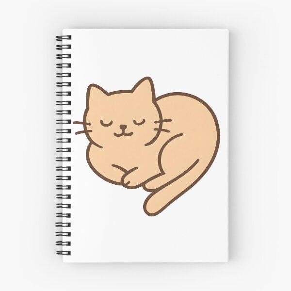 Aperçu de l'œuvre Chat endormi kawaii créée et vendue par Velun.
