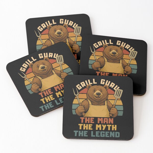 Item preview, Grill Guru Bear BBQ Funny Dad  designed and sold by JerdbordinShop.
