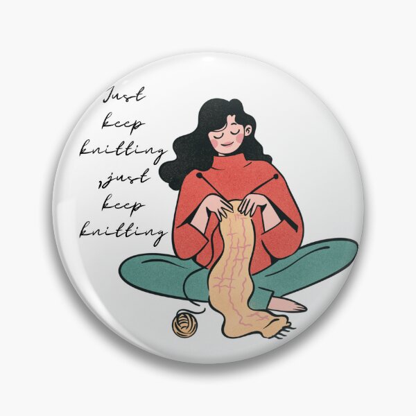 Item preview, just keep knitting, just keep knitting designed and sold by Iail Ioa.