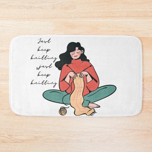 Item preview, just keep knitting, just keep knitting designed and sold by Iail Ioa.