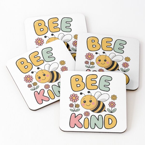 Item preview, Bee Kind Cute Cartoon T-Shirt Design designed and sold by DiNata.
