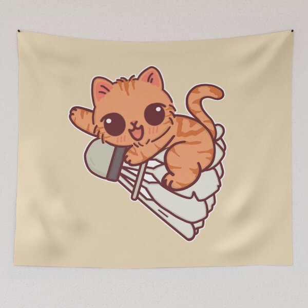 Item preview, Tabby Cat Playing Badminton – Cute Shuttlecock Design designed and sold by BGMeYou.