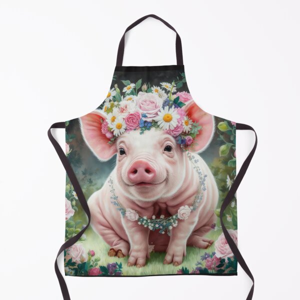 Item preview,  Spring fantasy landscape with pig with a wreath of flowers,Bloom Boom,Spring,floral designed and sold by Expressions-Sel.