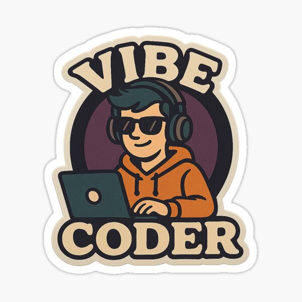 Item preview, Vibe Coder designed and sold by Stick Erify.